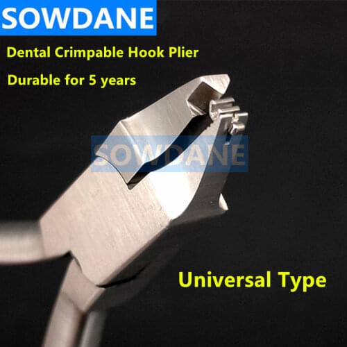 1pc Dental Orthodontic Crimping Plier Crimpable Hook Pliers Hook Placing Plier Universal Type Stainless Steel Dentist Instrument