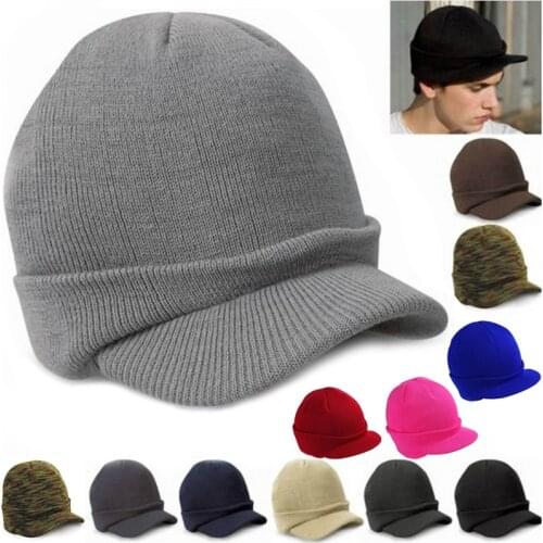 11 Colors Men Women Knit Baggy Oversize Winter Hat Ski Slouchy Chic Baseball Cap Hot