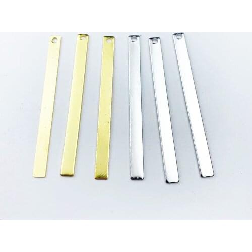 20Pcs 50*4mm Connectors For Embellishments Filigree Flower Pendants Wraps Crafts Jewelry DIY Accessories