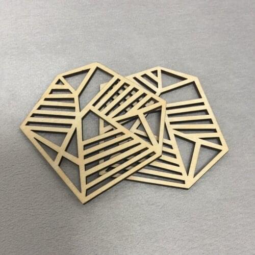 50pcs 10*10cm Geometric coastersModern designUnique coasters ChristmasDecorative coaster