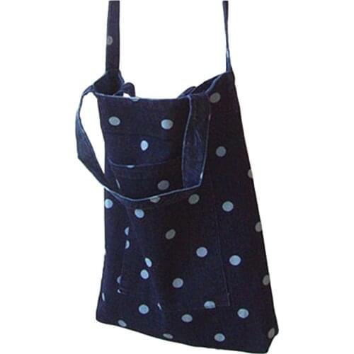 6PCS / LOT Women Shopping Bag Female Large Capacity Storage Bag Printing Dot Casual Bag Handbags