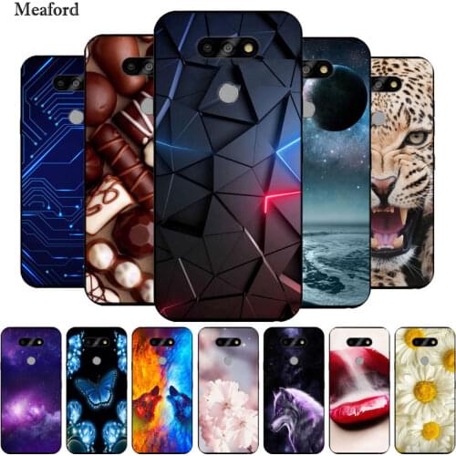 For LG K31 Rebel Case Black Bumper Silicone TPU Soft Phone Cover For LG K31 LMK300Q K 31 Rebel LGL355DL LGK31 Case Cartoon Funda