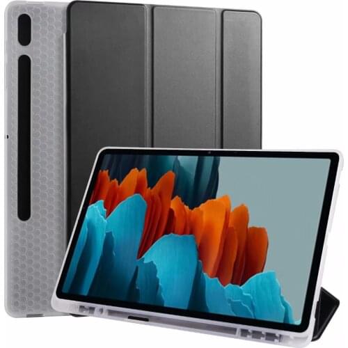 For Samsung Galaxy Tab S7 Plus Case Luxury Flip PU Leather Case 12.4 inch Stand Book Cover For SamsungTab S7 11"T870 Tablet Case