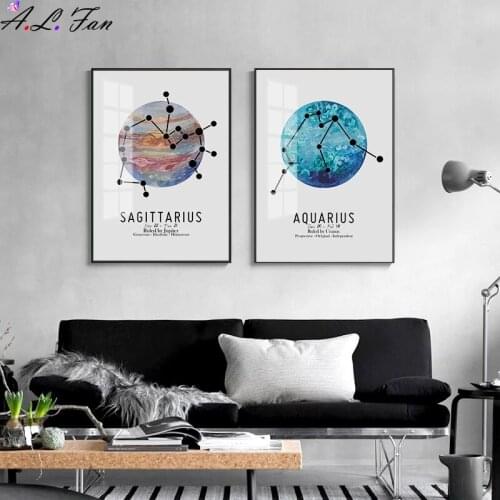 Constellations Planet Home Decor Nordic Canvas Painting Modern Abstract Wall Art Posters and Prints Art for Living Room