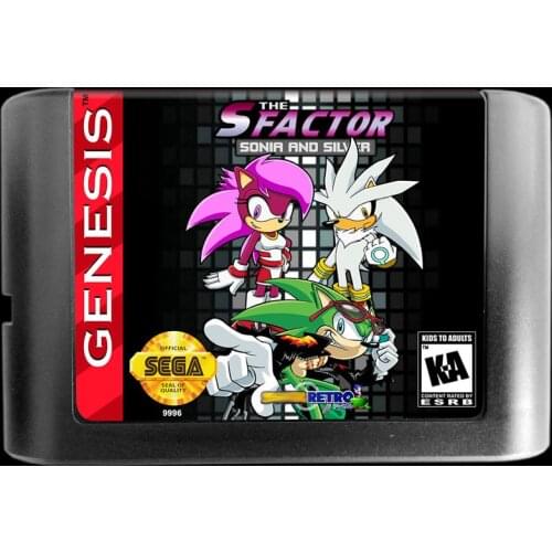 MD Game : The S Factor - Sonia and Silver ( USA Version!! English Language!! )