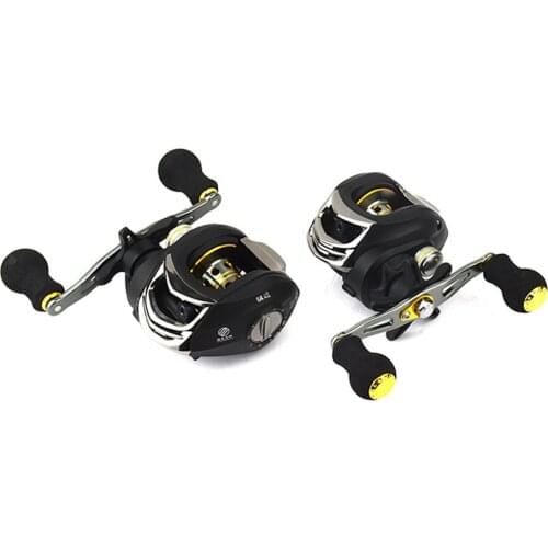 Casting Fishing Reel Baitcasting Reels 13+1 Ball Bearings Metal Spool EVA Handle Fishing Tackle Saltwater Fishing