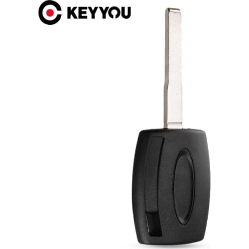 KEYYOU 20pcs Transponder Car Key case shell for Ford Fiesta Mondeo Focus C-Max S-Max Galaxy Kuga HU101 Free shipping