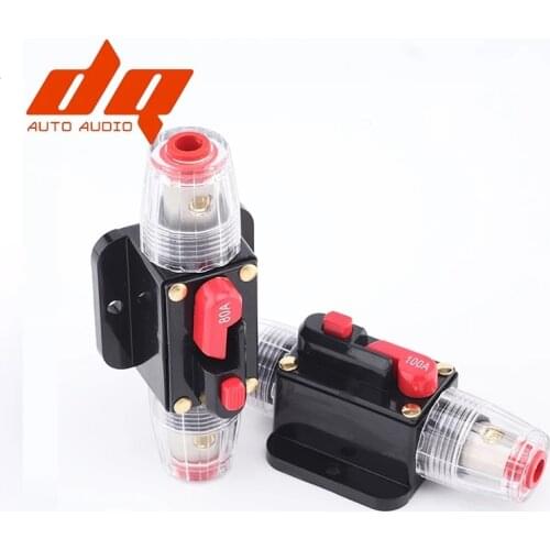 Car Audio Accessories Modification, Automatic Fuse Holder with Switch, Power Reset Circuit Breaker Terminal Block