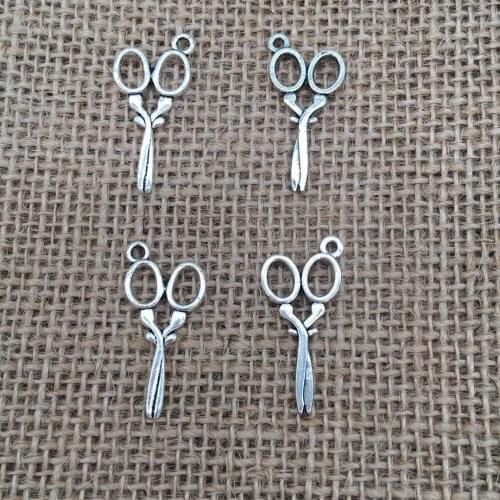 Fashion 20 pcs scissors charms Daily necessities Pendants fit Jewelry Making DIY necklace earring bracelet