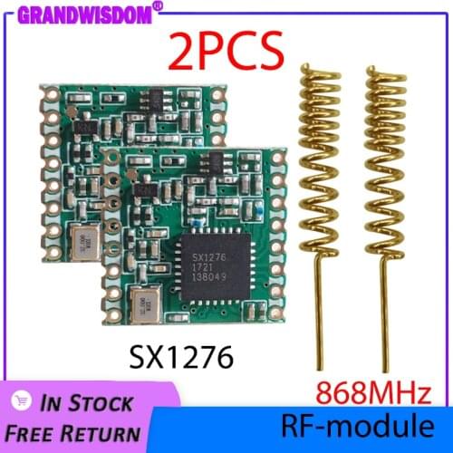 LoRa module lorawan transceiver 2pcs RF SX1276 868MHZ radio comunicador 915MHZ alcance communication Receiver and Transmitter