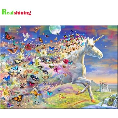 Cartoon Unicorn DIY diamond painting,full,square,round Butterfly moon diamond embroidery mosaic diamond stitch 5d diy N2260
