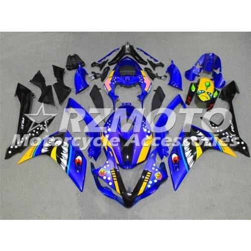 New ABS Motorcycle Fairing kit Fit For YAMAHA YZF R1 2007 2008 YZF-R1 YZF 1000R Bodywork Set Custom Blue Shark