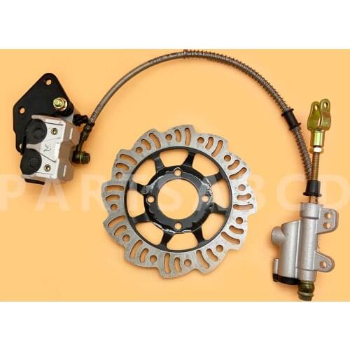 New Footbrake Master Cylinder Rear Brake Pads Disc Fit For 110cc 125cc Dirt Pit Bike