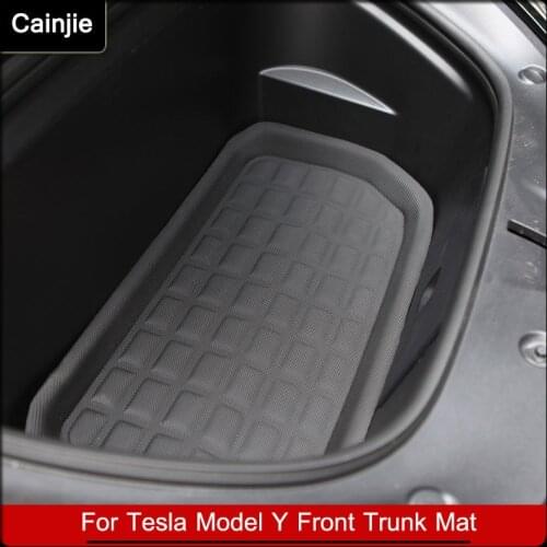 Tesla Model Y Trunk Mat Anti Skid Dustproof Protection Mat Accessories For model Y 2021 Front Trunk Mat Anti Dirty Easy Clean