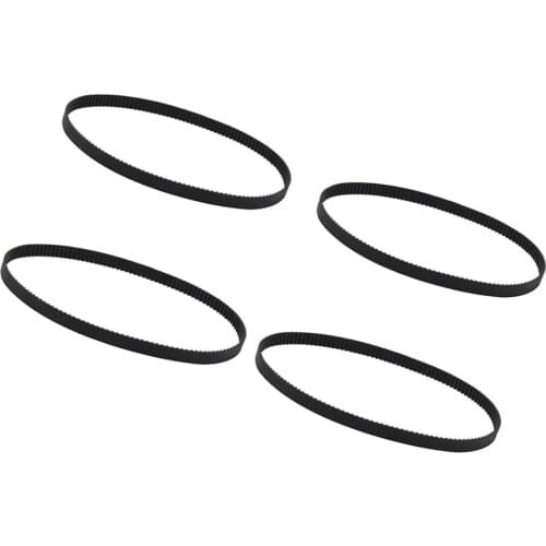 4Pcs GT2 Timing Belt 6mm Wide 2mm Pitch 2GT for 3D Printer CNC 158mm + 200mm