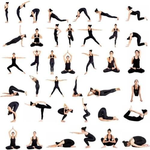 YOGA ASANAS picture Art Film Print Silk Poster Home Wall Decor 24x36inch