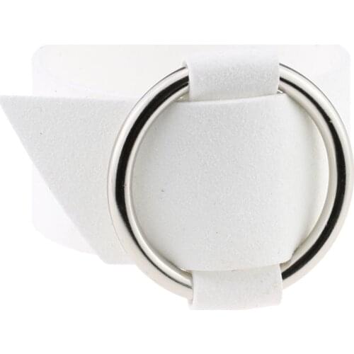 ZIMNO Goth Wide Velvet Leather Bracelets Multicolor Silver Color Big Circle Wrap Bracelet for Women Egirl Wristband Jewelry Gift