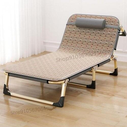 Folding Bed, Ultra-light Chair, Bed, Dual-use, Nap, Lunch Break, Marching Sheet, Office, Multifunctional Recliner