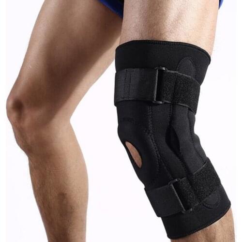 Huanwei Mountaineering Running Skiing Sport Knee Brace Pads With Double Aluminum Support