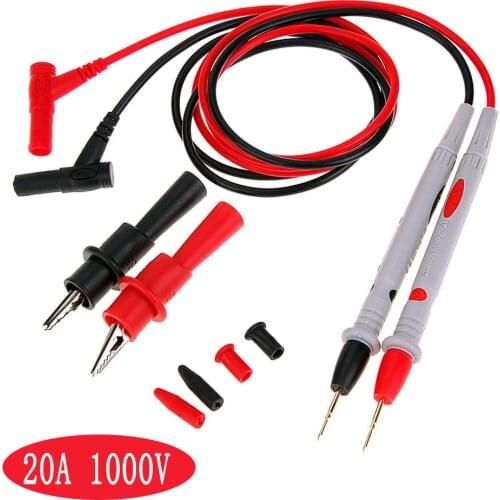 1000V 20A 10A Universal Multimeter Probe Test Leads For Digital Multimeter Feelers Multimeter Wire Cable Pen Tip