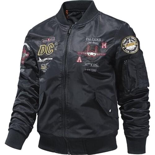 2021 Autumn Top Gun Us Navy Ma1 Varsity Baseball Pilot Air Force Flight College Tactical Military Army Jacket For Men