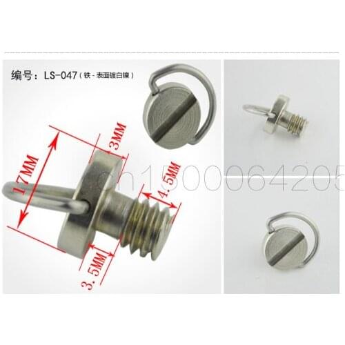 2pcs 1/4"UNC Screw D-ring screw for Digital Camera,Tripod Monopod and Quick Release Plate Camera Photo Parts
