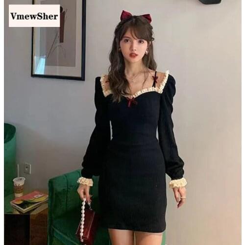 Модные вязаные платья VmewSher China At AliExpress