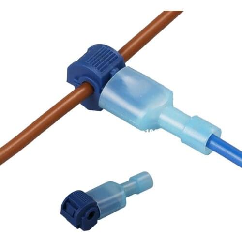 10pcs! Quick T Type Splice Crimp Terminal Wire Cable terminal electrical wire connector set for Car Audio Tool junction box