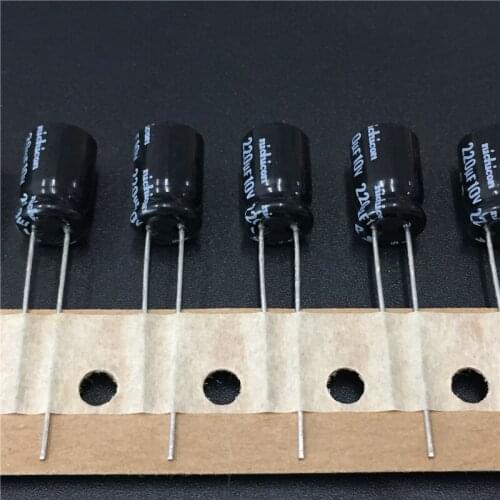 100pcs 220uF 10V NICHICON VP series 8x11.5mm 10V220uF Bipolar Electrolytic Capacitor
