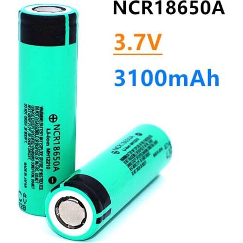 2021 100% Original NCR18650A 3100mAh 3.7V 18650 Rechargeable Lithium li-ion Battery For Flashlight Laptop Batteries