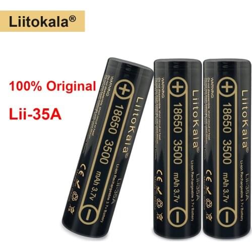 100% Original High Quality Liitokala 18650 Battery 3.7V 3500mAh 18650 Rechargeable Batteries for Flashlight
