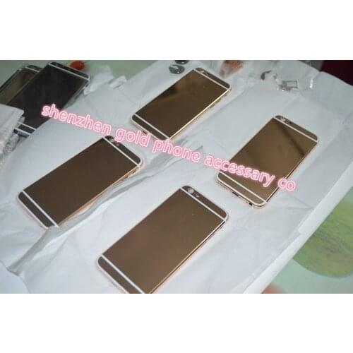 For phone 6 plus 24ct gold rose gold platinum plated black edition battery back housing 2020 hot sale--free shipping