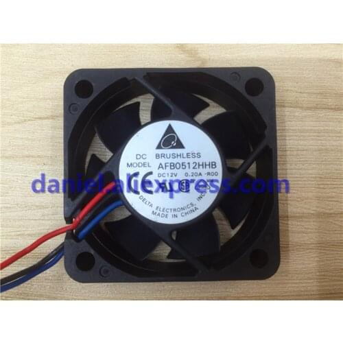 Delta AFB0512HHB 5CM 12V 0.2A Server Industrial Computer POS Cashier Double Ball Fan