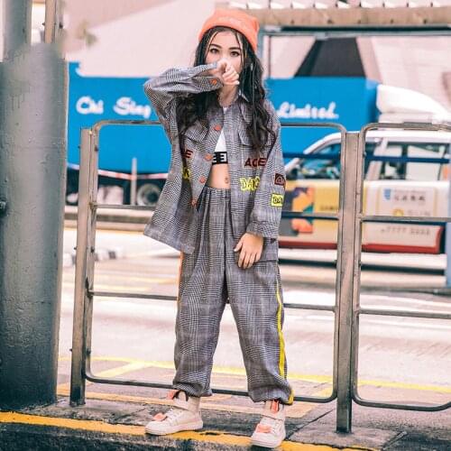 ChildrenS Jazz Dance Clothes Autumn Girls Hip Hop Street Dance Performance Wear Boys Handsome Hip-Hop Catwalk Costumes DWY2508