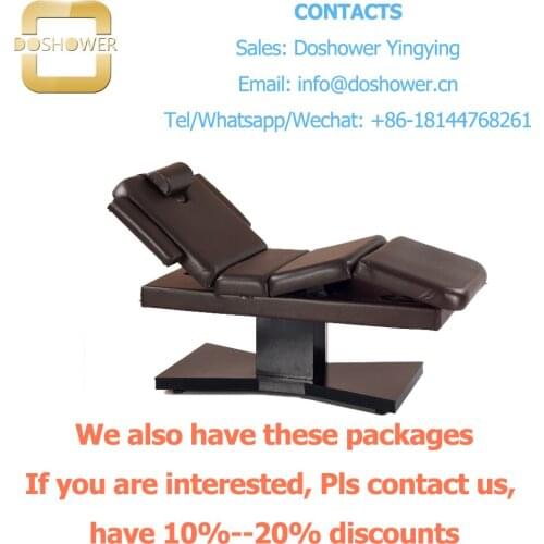 Doshower DS-M13-B customized massage table with facial massage bed for massage table wooden base massage bed