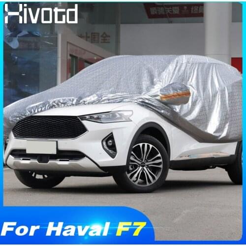 Hivotd For Haval F7 F7X 2019 2020 Car Covers Full Protection Waterproof Sun Dustproof Anti-UV Scratch-Resistant Accessories