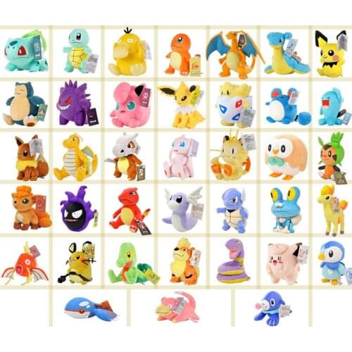 Pokemon Pikachu Squirtle Snorlax Bulbasaur Charmander Cute cartoon plush doll toy children birthday gift