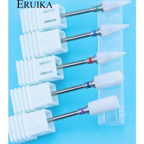 1pcs Ceramic Milling Cutter for Manicure Nail Drill Bit Electric Nail Files Grinding Bits Cutter Burr Accessory