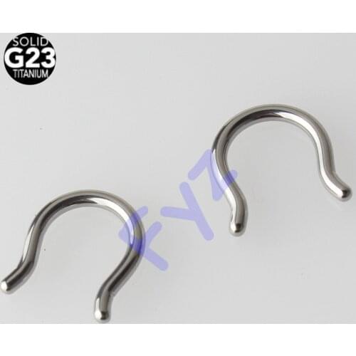 High polishing G23 Titanium 14G Nose Rings Piercing Nipple Ring Ear Cartilage Tragus Stud Body Jewelry