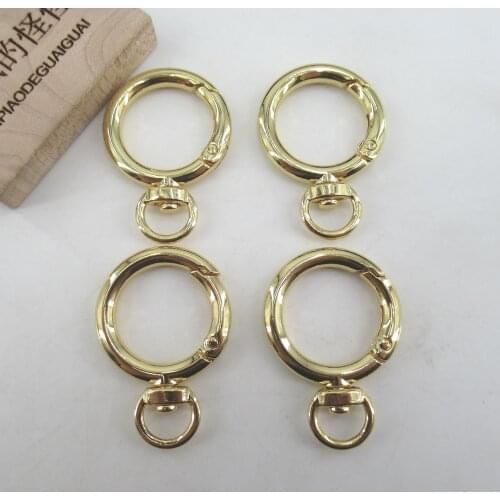 APDGG 4 Pcs Jewelry Findings Circle Round Clasps For Pearl Bracelets Necklaces Making DIY Craft Accessories