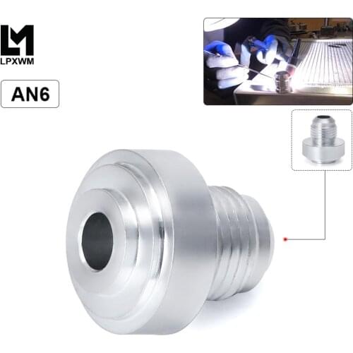 LPXWM- Top Quality Aluminum AN6-AN Straight Male Weld Fitting Adapter Weld Bung Nitrous Hose Fitting Silver LPXWM-SL617-7206
