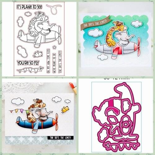 You're So Fly Metal Cutting Dies and Clear Stamp New Stencils DIY Scrapbooking Paper Cards Handmade Crafts Embossing Decoration