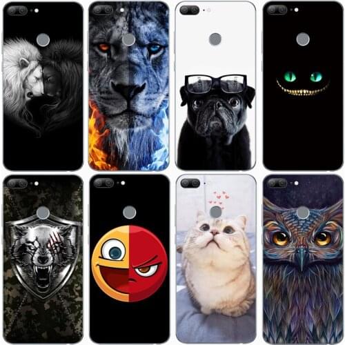 For Huawei Honor 9 Lite Case Rose Wolf Cute Patterned Cover Soft Silicon Phone Case for Huawei Honor 9 Top Quality