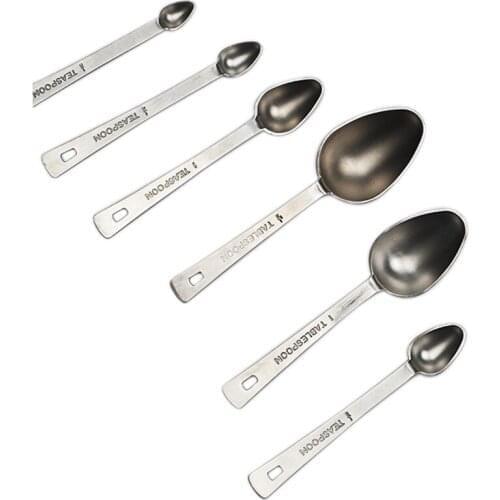 Measuring Spoons Set,Stainless Steel Measuring Spoons Set Stackable Tablespoons Home Tools Kitchen Accessories
