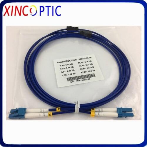 2core 30M Singlemode Armored Patch Cord 2 cores 30M SM G652D/G657A PVC Jacket ST SC LC FC 2 fiber Optical Fiber Jumper Cable