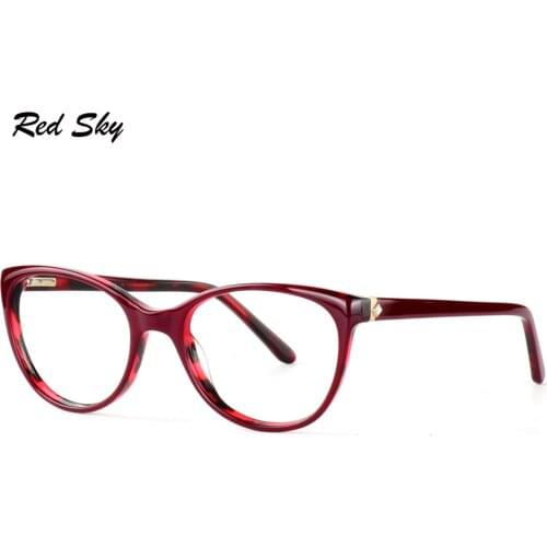 Women Eyeglasses Frame Acetate Optical Myopia Glasses Frame 2020 New Fashion Prescription Presbyopia TortoiseShell Spectacles