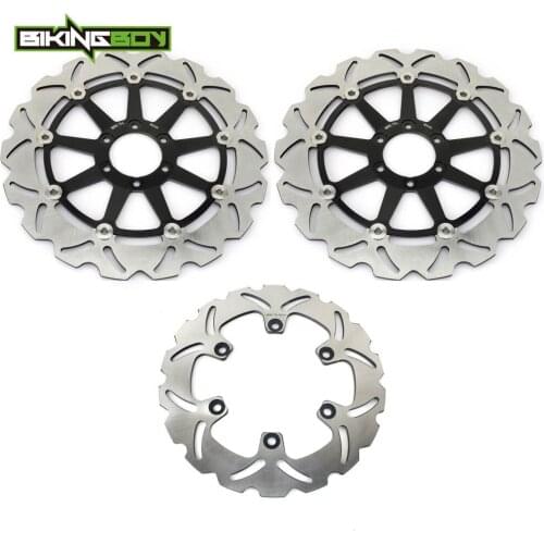 BIKINGBOY Front Rear Brake Discs Rotors Disks For Yamaha YZF 750 R SP 93 94 95 96 97 Stainless Steel 320mm 245mm Full Set 3pc