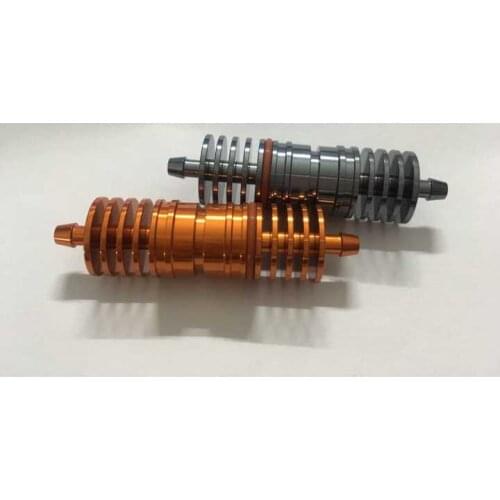 RC Car Boat Helicopter Plane Nitro Gas Engine RB Alloy Fuel Filter cooler w/Line Clips 1/5 1/8 1/10 1/12 HPI Bajer Buggy Truck