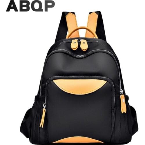 ABQP Small Backpack Bags For Women Waterproof Oxford Girls School Backpack Multi Pockets Womens Travel Backpack