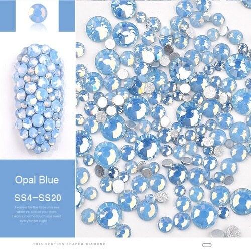 SS4-SS20 Nail Art Diamond Nail Rhinestones Crystal DIY 3D Nail Decorations Accessories